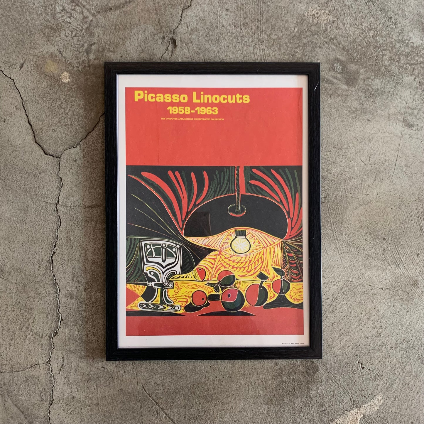 Pablo Picasso (パブロ・ピカソ) "Still Life under the Lamp" A3フレーム付き