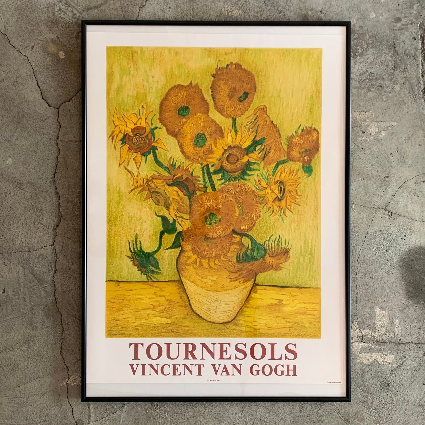 Van Gogh (ヴァン・ゴッホ) "Les Tournesols (ひまわり)" A1フレーム付き
