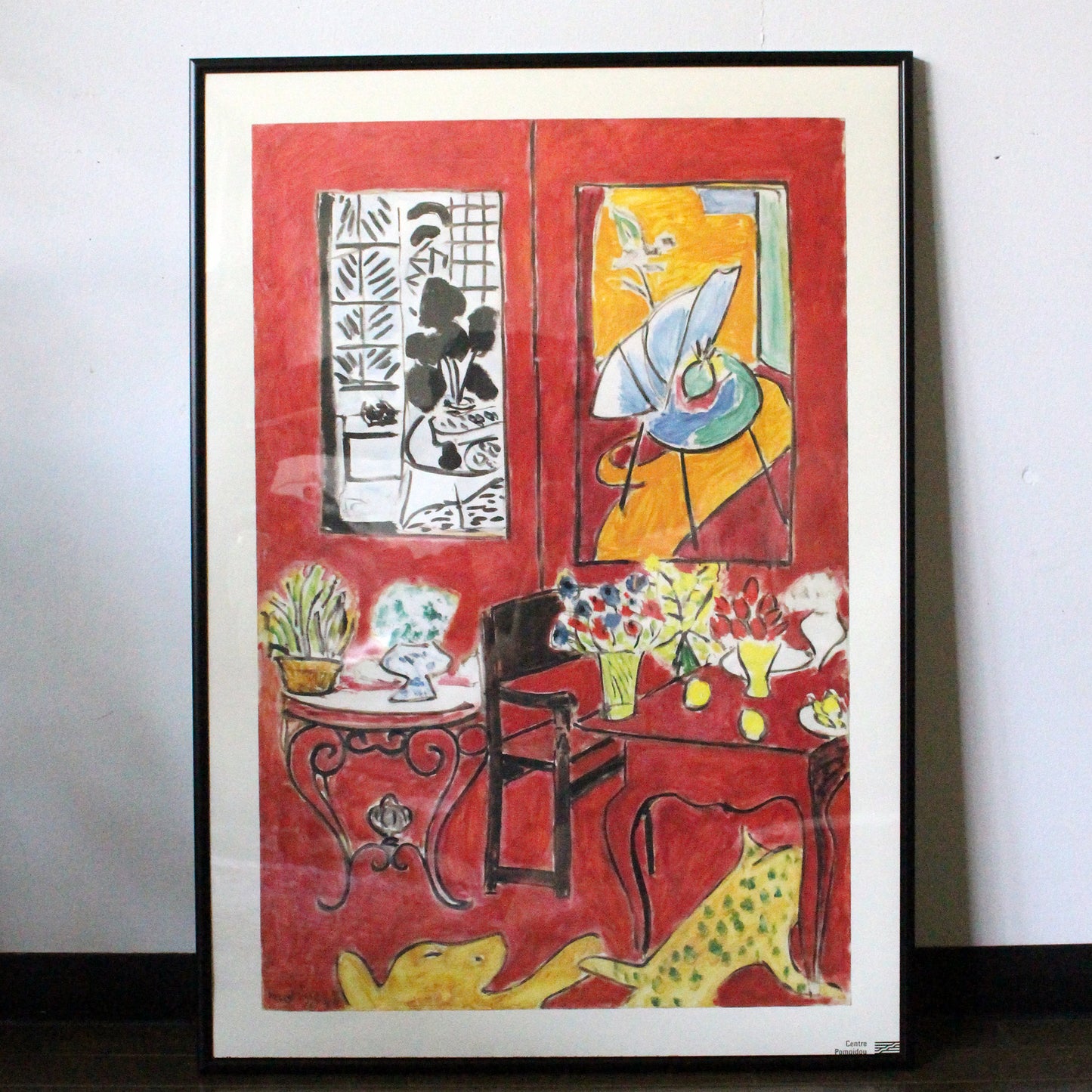 アートパネル マティス 「赤の大きな室内」 B1 フレーム付き